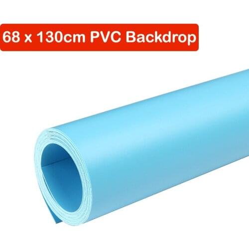 68 x 130cm Blue PVC Material Backgrounds Backdrop Anti-wrinkle for Photo Studio Photography Background Equipment