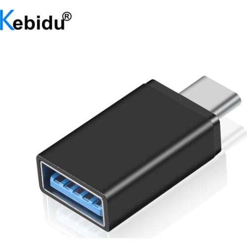 Kebidu Type C OTG to USB 3.0 Adapter Fast Charging Data Type-C Mobile Phone Cables Converter for Macbook Samsung Xiaomi Huawei