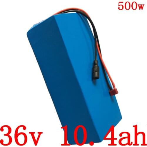 36V 10AH electric bicycle battery 36v 10ah lithium ion battery for 36V 250W 350W 500W ebike motor with 15A BMS +42V 2A charger
