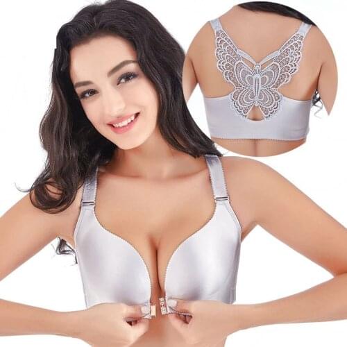 2pcs Plus Size 34-52 ABCDE Cup Bras For Women Underwear Seamless Front Closed Brassiere Wireless Lingerie BH Female Intimate
