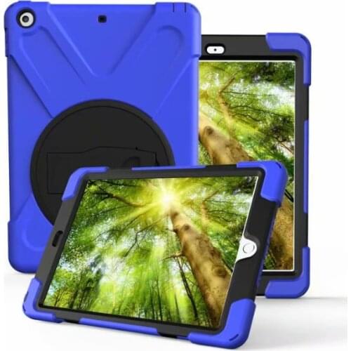 TODKAI Case For Apple iPad 9.7 inch 2018 New model A1893 Kids Safe Shockproof Armor Soft Silicone+Hard Cover For ipad 9.7 2017