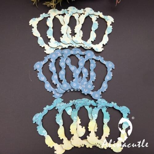 12pc Wooden Photo Frame Wood Chips Embellishments DIY Scrapbooking Crafts Handmade card Art Album Alinacraft