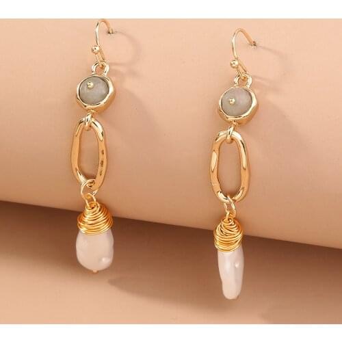 Elegant Pearl Long Tassel Earrings Exquisite Hypoallergenic Womens Earrings Exaggerated Fashion Earrings