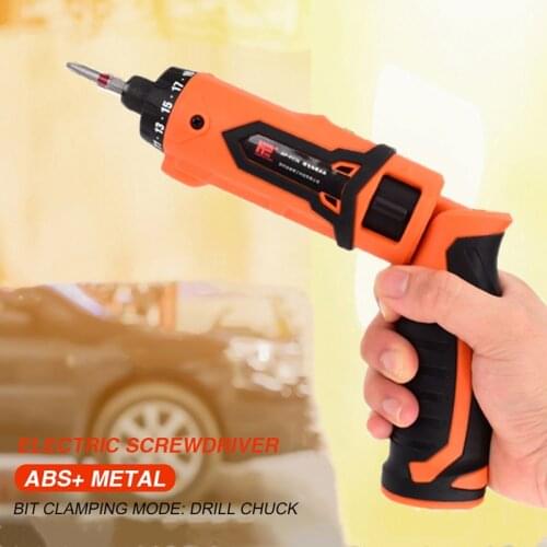 3.6V Electric Screwdriver Rechargeable Cordless Power Drill Screw Driver Kit Maximum Screw Diameter ABS Makings NEW