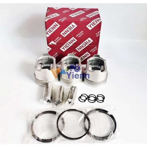 3D75N Piston Kit With Ring Set For Komatsu Loader Excavator Tractor Engine Spare Parts