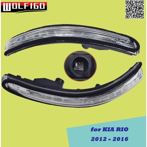 Left Right For KIA Rio MK3 2012-2016 87624-1W000 Car Rearview Mirror LED turn Signal light Mirror Indicator Lamp Flashing Light