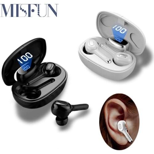 MISFUN TWS 5.0 Wireless Headphones With MIC 6D Stereo Headset IPX7 Waterproof Bluetooth Earphone Hifi Sports Bluetooth Earbuds