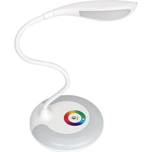 LED Table Night Touch RGB Base Eye-protection Lamp Night Dimmable Lighht LED Desk Lamp USB Charging Book Reading Study Lighting