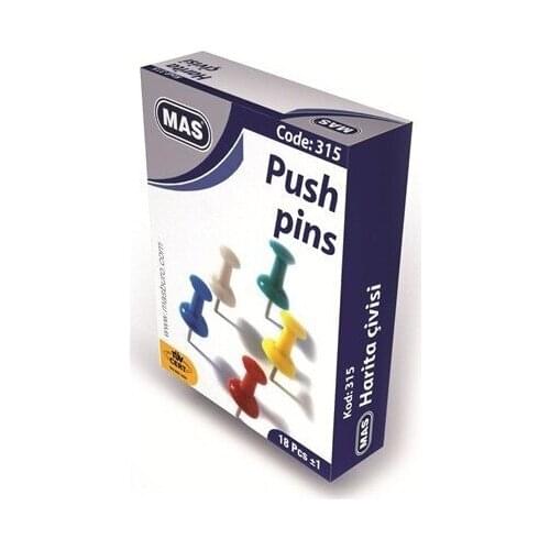 Original Mas Map Nail Colorful Carton Kutu18'li 315