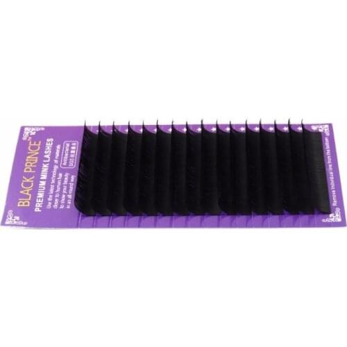 Professional Private Label Black Matte Faux Mink Silk Lashes Supplies Individual Premium Eyelash Extension