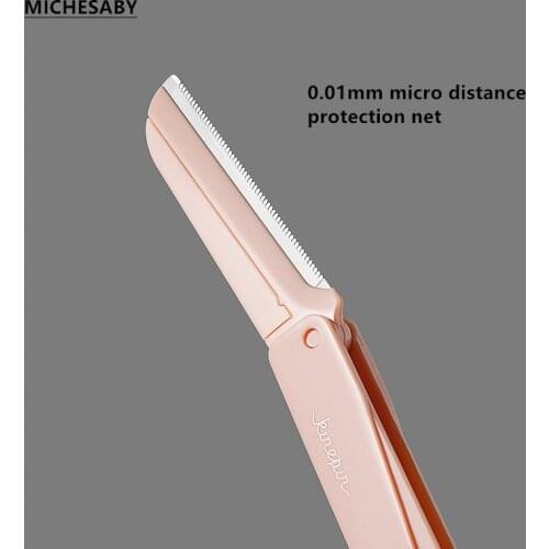 2 Color Eyebrow Trimming Knife Folding Portable Beginner Mini Eyebrow Trimming Wild Eyebrow Beautiful Cosmetic Tool