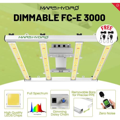 Mars Hydro FC-E3000 LED Grow Light Grow Bar Full Spectrum Bar for Indoor Plants Hydroponics Veg Flowers UV IR