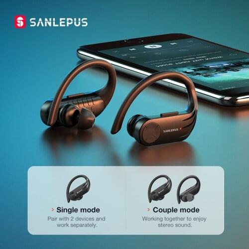 SANLEPUS B1 Led Display Make Earphone Wireless Headphones TWS Stereo Earbuds Sport Gaming Headset For Xiaomi Huawei iPhone