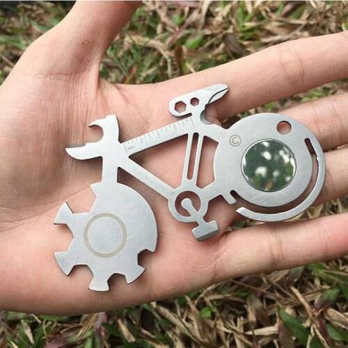 Outdoor multi-function tool knife card bicycle set decoration car repair mountain bike tool kit riding equipment accessories