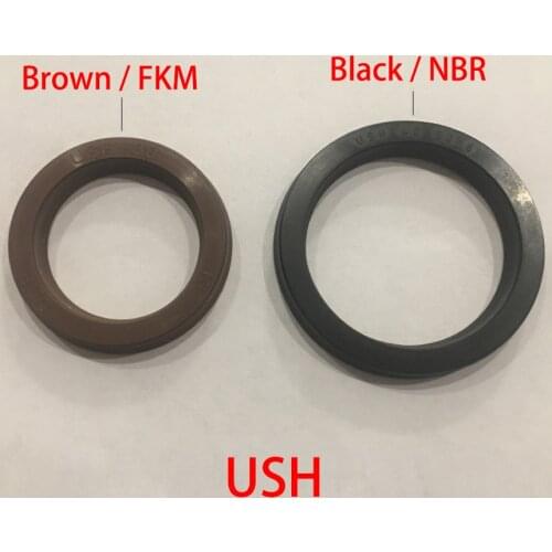 USH 70*80*6 70x80x6 71*80*6 71x80x6 75*85*6 75x85x6 Black NBR Rubber Hydraulic Cylinder Piston Rod U Lip Gasket O Ring Oil Seal