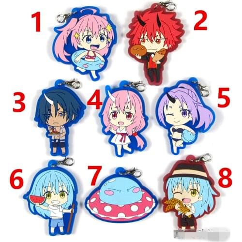 That Time I Got Reincarnated as a Slime rubber keychain Key Ring Race Straps cosplay