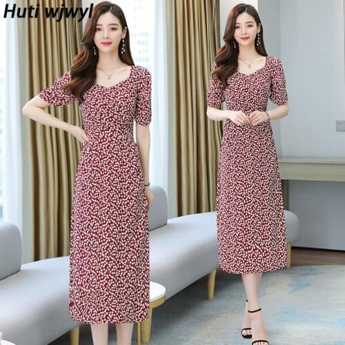 2021 Vintage Dot Sweet Boho Beach Maxi Dress Spring Summer Plus Size Runway Midi Dress Elegant Women Bodycon Party Maxi Vestidos