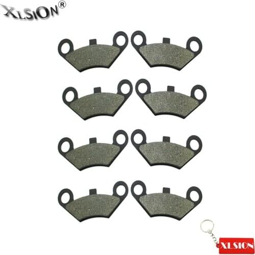 XLSION Aftermarket 4Pair Front Brake Pads For BUYANG/JCL 300CC ATV CF MOTO X5 Terralander 500 492cc Quadzilla 500 ES RS6 EFI