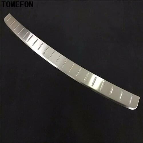 TOMEFON stainless steel rear tail bumper gate doorsill threshold scuff plate pedal trim For 2018 BMW X3 G01 M Sport Edition