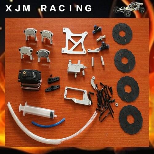 4 wheel hydraulic disc brake set for 1/5 hpi rovan km baja 5b/5t/5sc parts