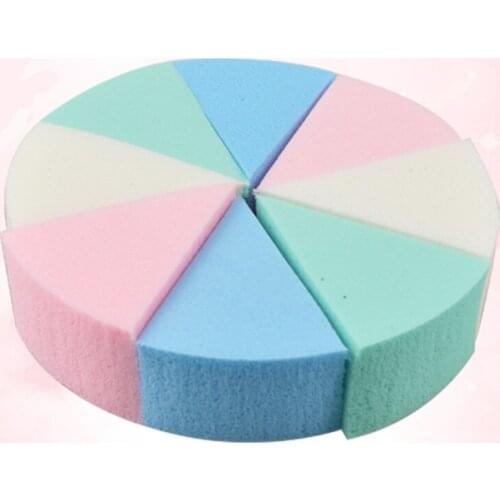 8pcs/lot Colorful Cosmetic Puff Makeup Sponge Blending Face Flawless Foundation Cream Blending Cosmetic Powder Puff