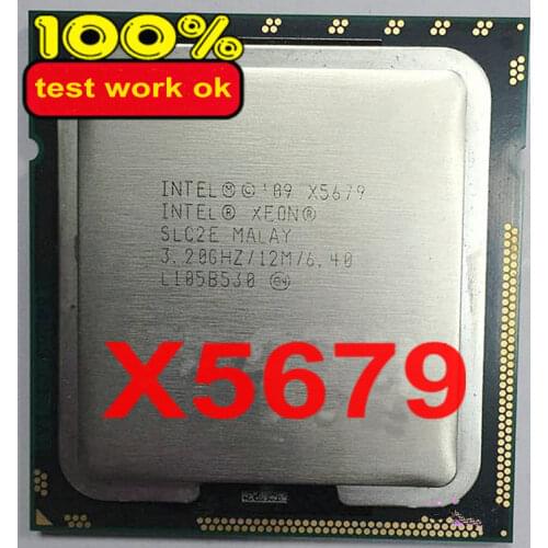 Free shipping Xeon intel X5679 3.20GHz 6-Core 12M Cache DDR3 1333MHz TPD 115W LGA1366 1 year warranty