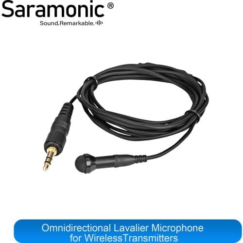 Saramonic DK3A/DK3B Headset Omnidirectional Lavalier Microphone with 3.5mm Locking Type for Speeches, Interviews, Podcasts,TV