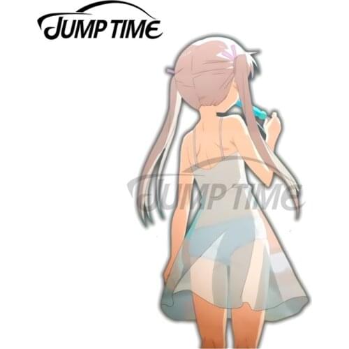 JumpTime 13 x 7.5 m Anime Girl Fashion Car Stickers Vinyl Material Decal Creative Occlusion Scratch Personality For JDM SUV RV
