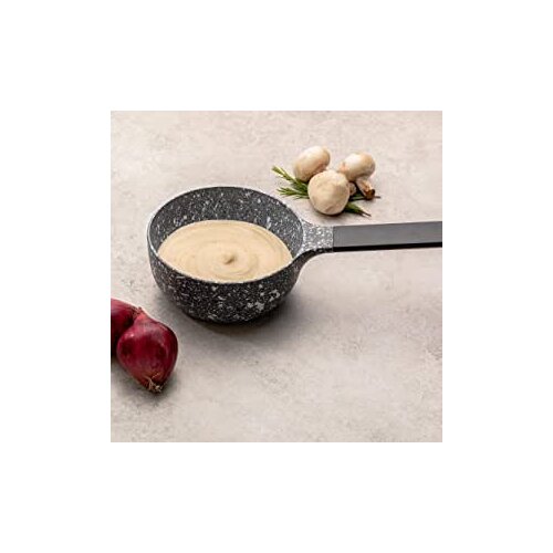 Emsan Perge Casting 16 cm (6 inch) Sauce Pot Non Stick (Without Cover) Perge 16 from Turkey Pot Pans