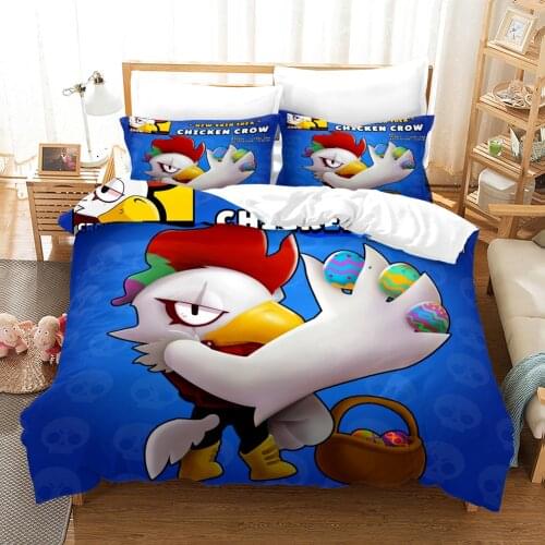 3D Design Digital Printing Bedding Set Duvet Cover Pillowcase Bedclothes Dropshipping Boy Gife Game BS01