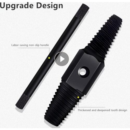 Dual Use Double Head Screw Extractor Pipe Broken Bolt Damaged Screw Drill Bits Remover Multifunctional Hex Connecter 1/2'' 3/4