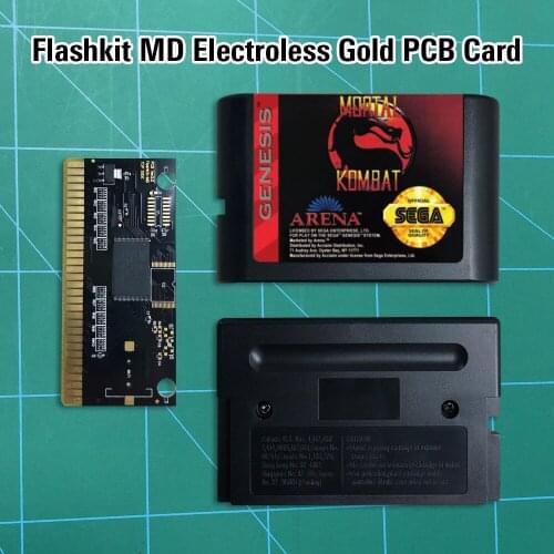 Mortal Kombat - Flashkit MD Electroless Gold PCB Card 16 bit MD Games Cartridge For MegaDrive Genesis console
