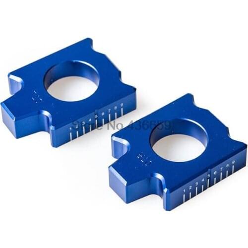 Motorcross Dirt Bike Rear Axle Block Aluminum Chain Adjuster For Yamaha YZ125 YZ250 YZ250F YZ450F WR250F WR450F WR250R WR250X
