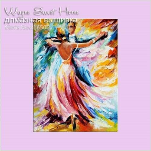 Diy Diamond Painting Cross Stitch Dance In Rain Crystal round Diamond Mosaic Sets Unfinished Full Diamond Embroidery Patchwork