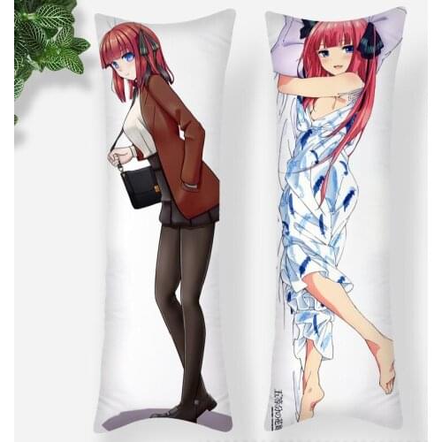 Long Pillowcase Custom Nakano Nino Anime Body Pillow Cover Men Women Home Bedroom Rectangle Sleep Decoration Accessories 0618