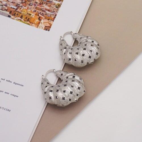 New exaggerated metal big circle atmospheric disc multi-level fashion retro round boho style hollow ladies earrings African gold