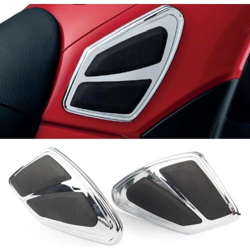 Motorcycle Tank Trim With Knee Pads For Honda Goldwing GL1800 F6B 2012 2013 2014 2015 2016 2017 Chrome
