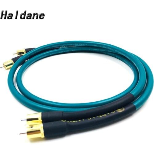 Haldane Pair HIFI Cardas Gold Plated RCA Interconnect Cable RCA Socket Cardas Cross Audio Amplifier CD DVD Player Speaker Cable