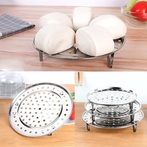 Steamer Shelf Three Legged Cooking Tool Steaming Stand for Food Steaming Baking Roasting Dumpling Tray Round Steamer Rack