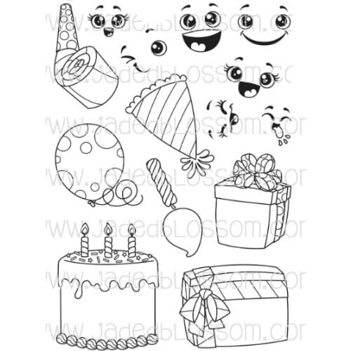 Holiday Appliance Clear Rubber Stamp Sheet Cling Scrapbooking DIY Cute Pattern Photo Album Paper Decoration