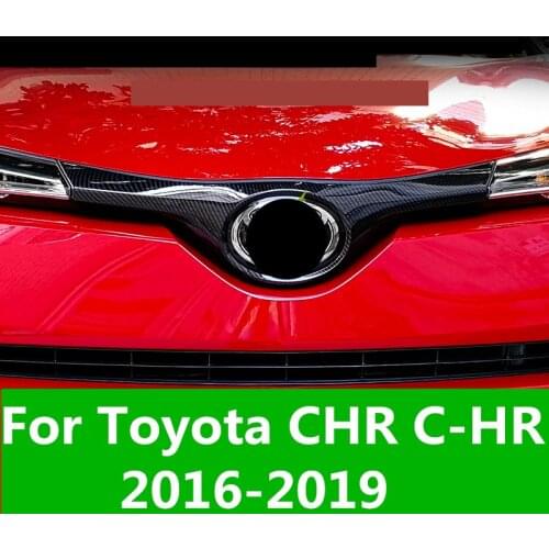 Intermediate net bright strip exterior decoration modified car standard decorative strip For Toyota CHR C-HR 2016-2019
