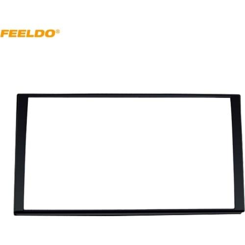 FEELDO Double Din Car DVD Radio Fascia Frame for KIA Cerato 2006 173x98mm Dash Mount Frame Panel Front Bezel #AM5161