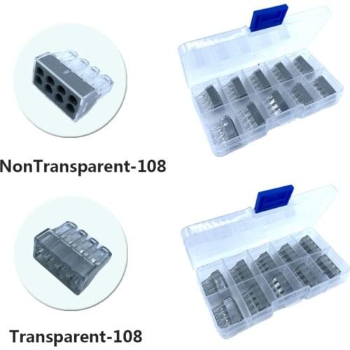 YJCAL Connector 733-108 10PCS/Box Insert Type Wire Quick Connect Terminal Block Lighting Accessories China Free Shipping