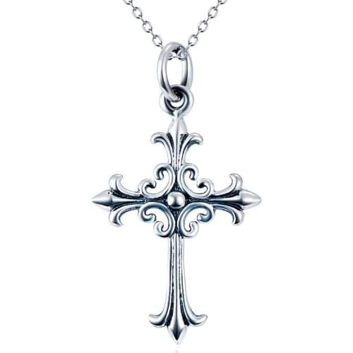 Religious Jesus Cross Necklace Men/Women New Cross Pendant with Chain Necklaces Jewelry Gifts