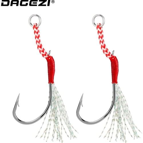 DAGEZI Carbon Steel Fishing Hook 10Pcs/Lot Fishing Hook With Fishing Line Pesca Durable Barbed Hook For Carp Fishing Tackle Box