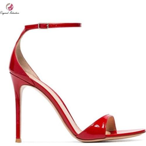 Hot Woman Open Toed Sandals Super High Heel Sandals Sexy Thin Heels Heels Wedding Woman Heels Sandals Shoes Large Size 33-45