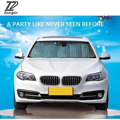 ZD 1X Front Windshield Sun Shade Visor Covers for Hyundai Solaris Volvo kia Rio K2 Mini Cooper Mitsubishi Chevrolet Car Styling