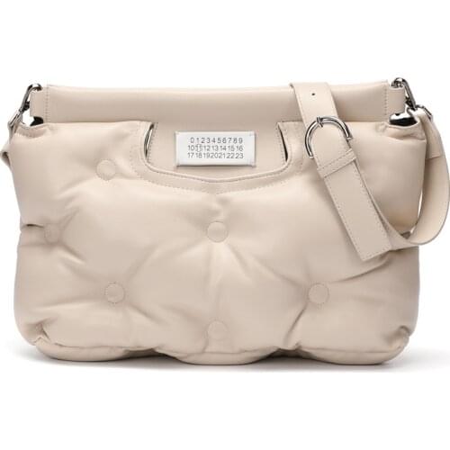 Messenger Down Fabric Top-Handle Tote Bags Winter Women Soft Space Cotton Crossbody Bag 2021 High Quality Shoulder