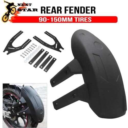 Universal Motorcycle Rear Mud Guard Fender Bracket Shield Mudguard 12-18inch 90-150mm Tires Adjustable Street Bike On Road MT07