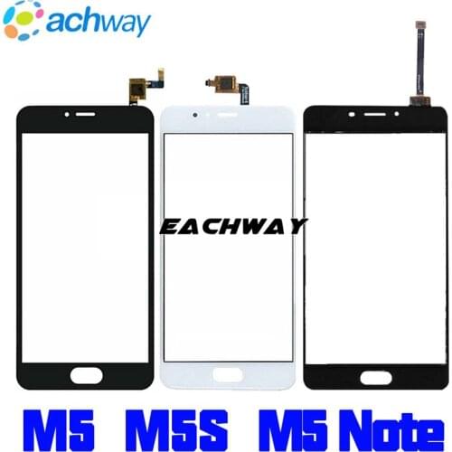 AAA Quality Outer glass panel Meizu M5s Touch Screen Digitizer For Meizu M5 M5 Mini Replacement Parts Meizu M5 Note Sensor Lens